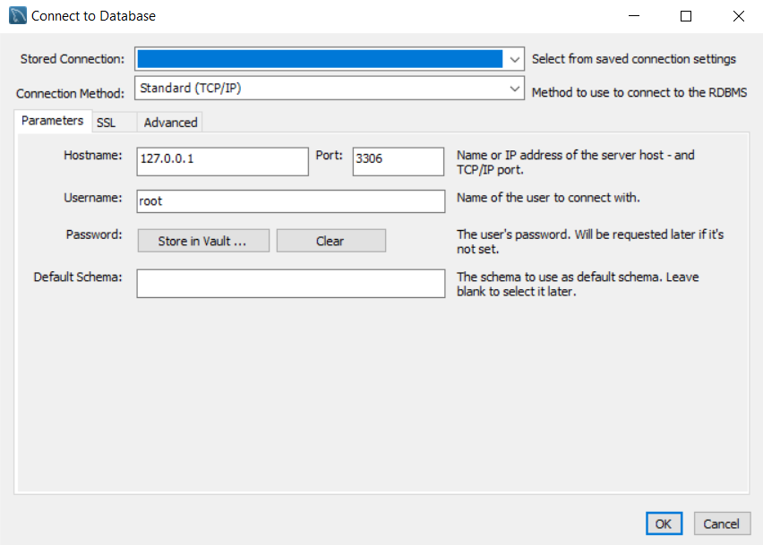 workbench connect to database